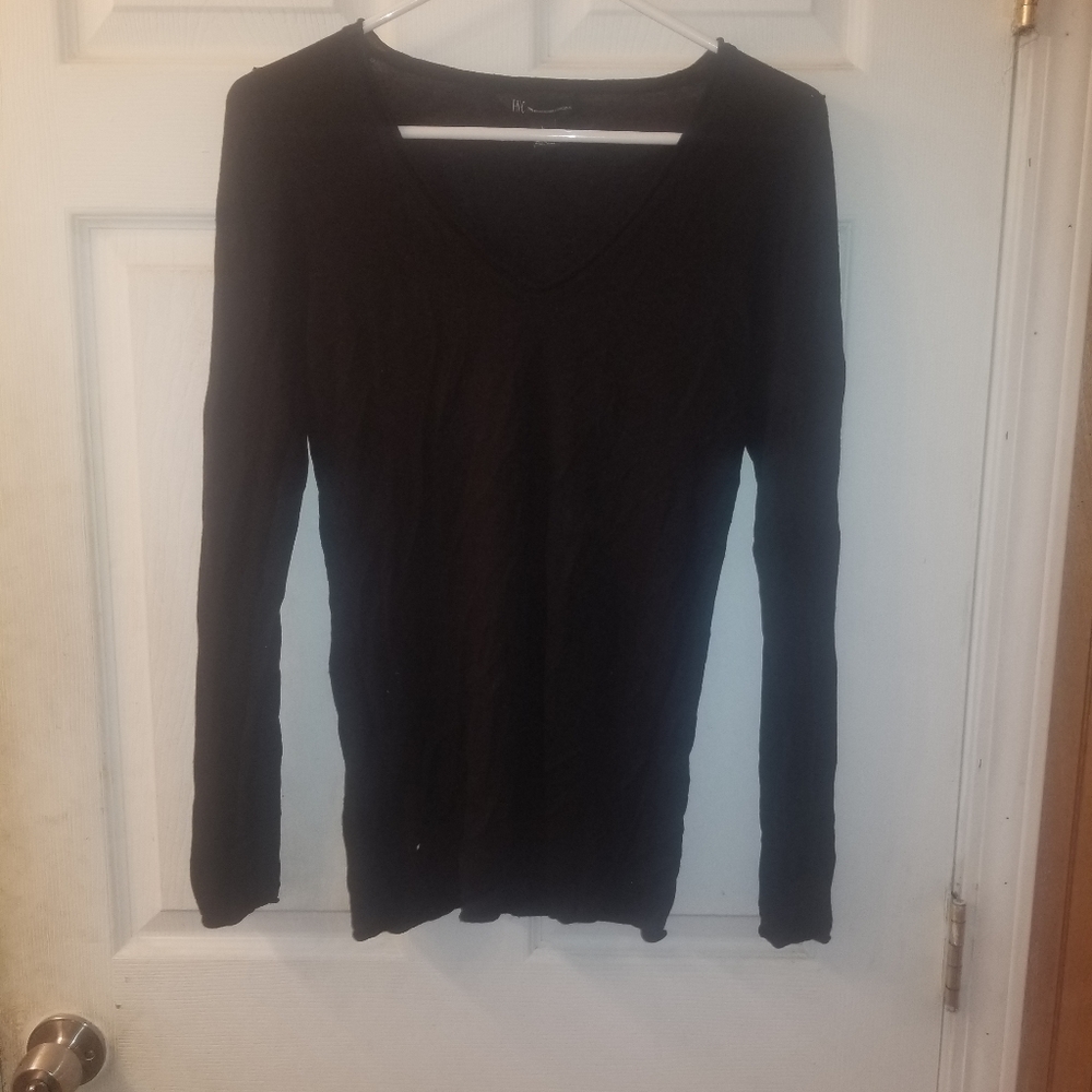 Black INC V-neck sweater - Size L